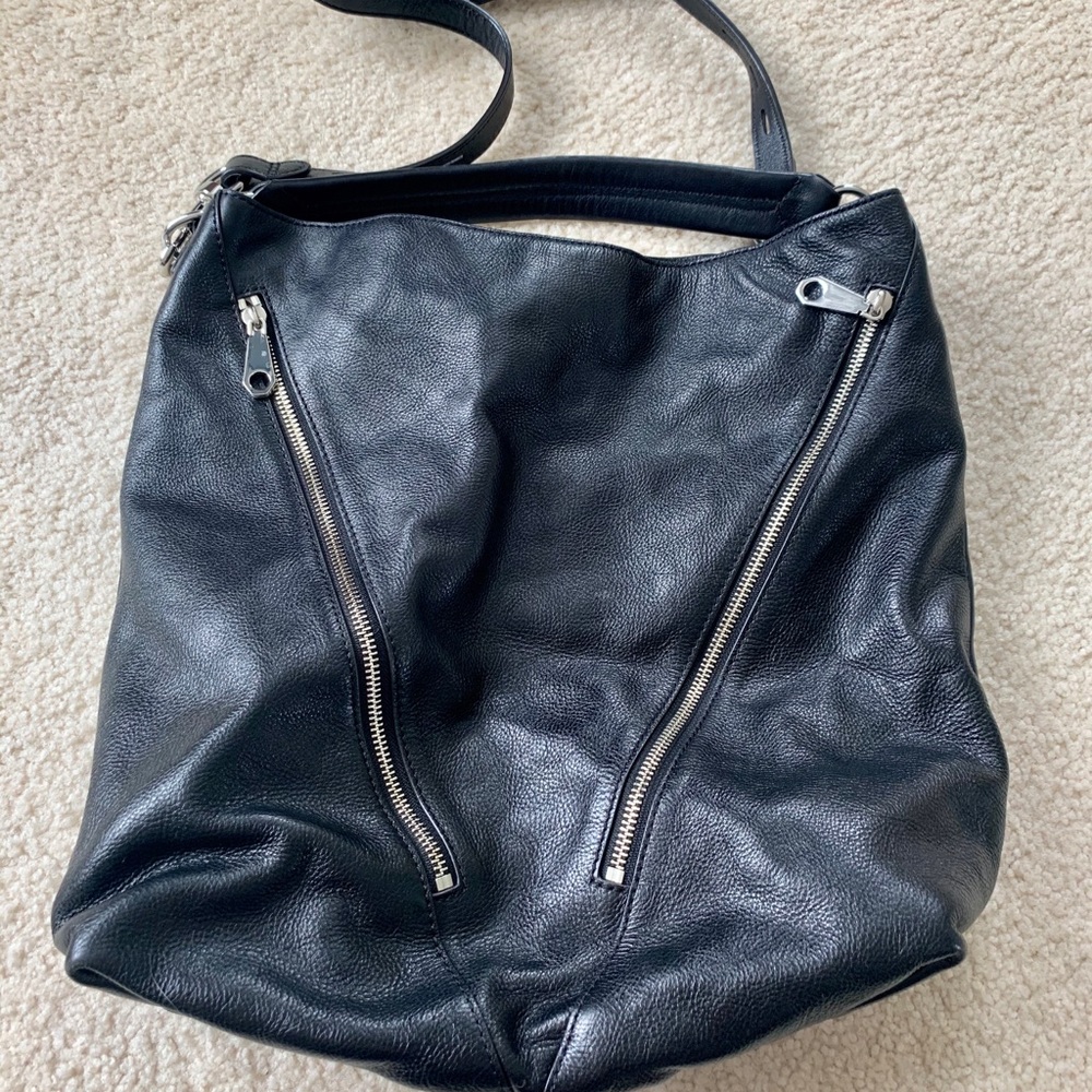 Rebecca Minkoff Black Zipper Crossbody Handbag